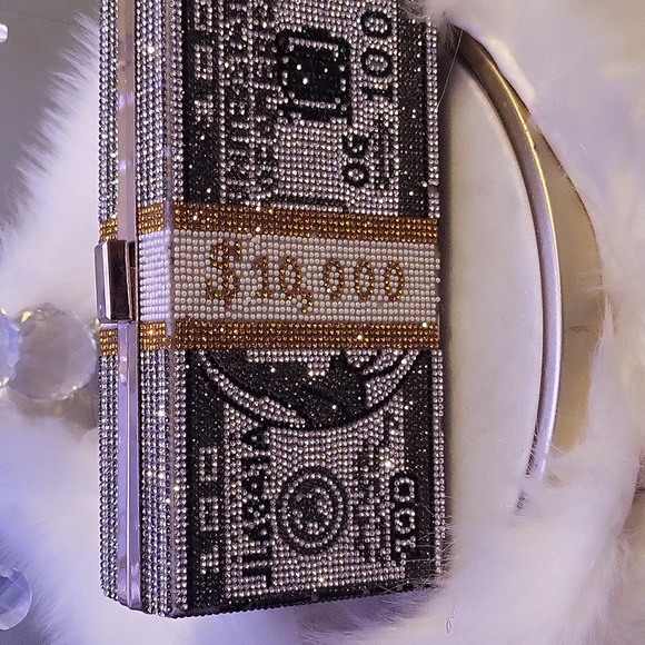 Money 💰💵Bling purse 💎💎 - Picture 4 of 6